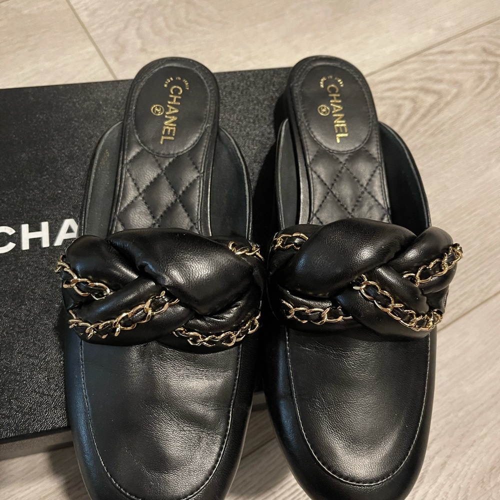 Chanel Leather Slip-ons - Picture 3 of 12